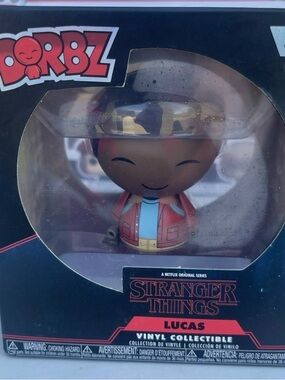 Stranger Things Lucas Vinyl Figure – Brown & Red
